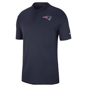 NEW Men's New England Patriots Team Logo Polo Navy blue shirt size Medium